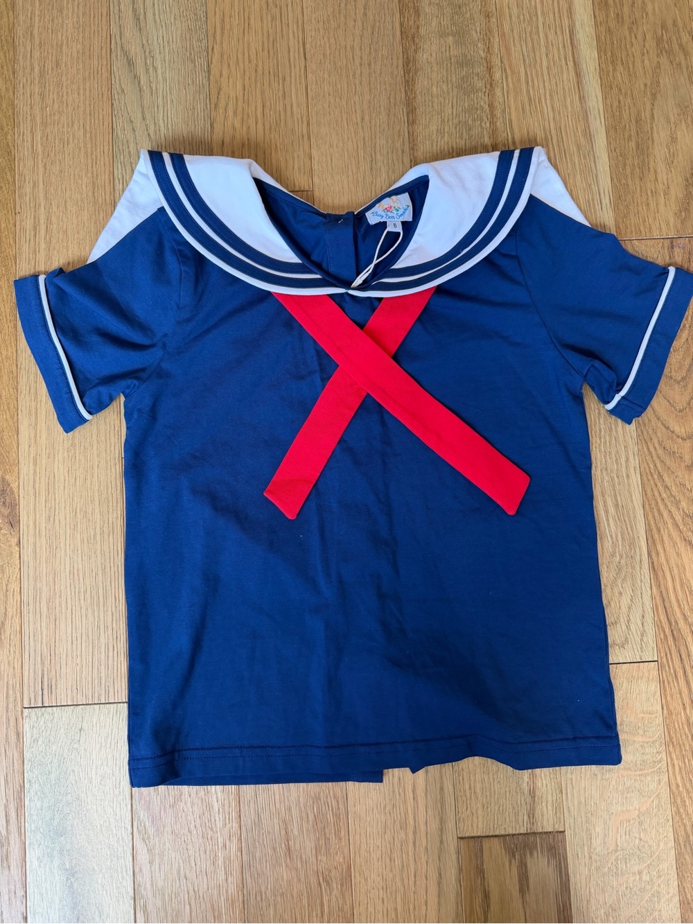 NWT Busy Bees Smocks Boys Size 6 Navy Sailor Shirt Red Neckerchief